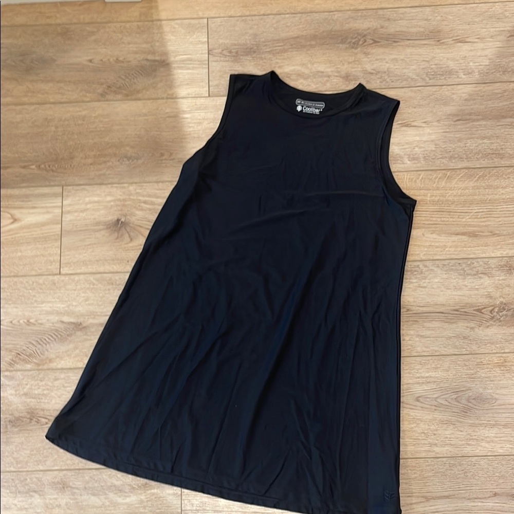 Coolibar Black Sleeveless Galene Swim cover Dress